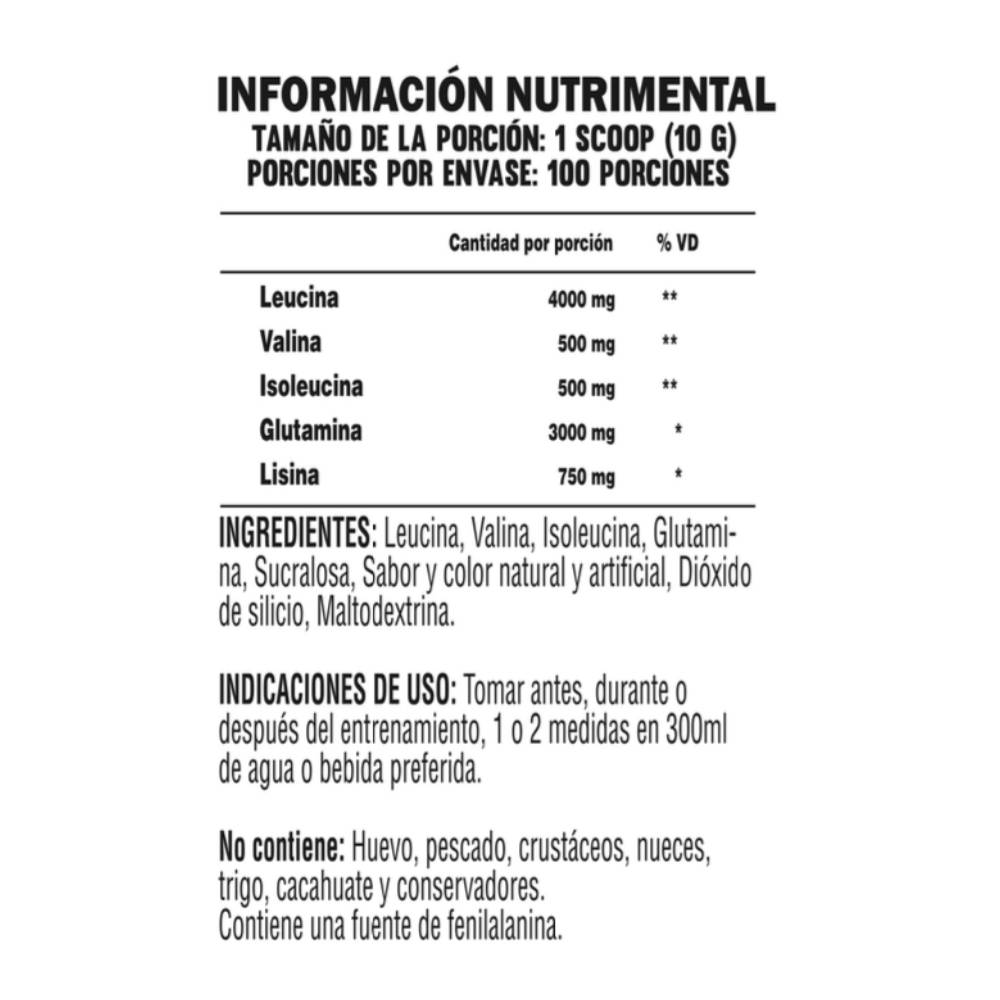 bcaa manzana verde